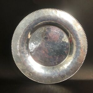 vintage continental silver co no 1098 wild rose brilliantone 7.5 inch plate